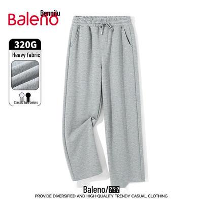 Baleno Herren Schwergewicht Strick Kordelzug Gerade Bein Freizeithose