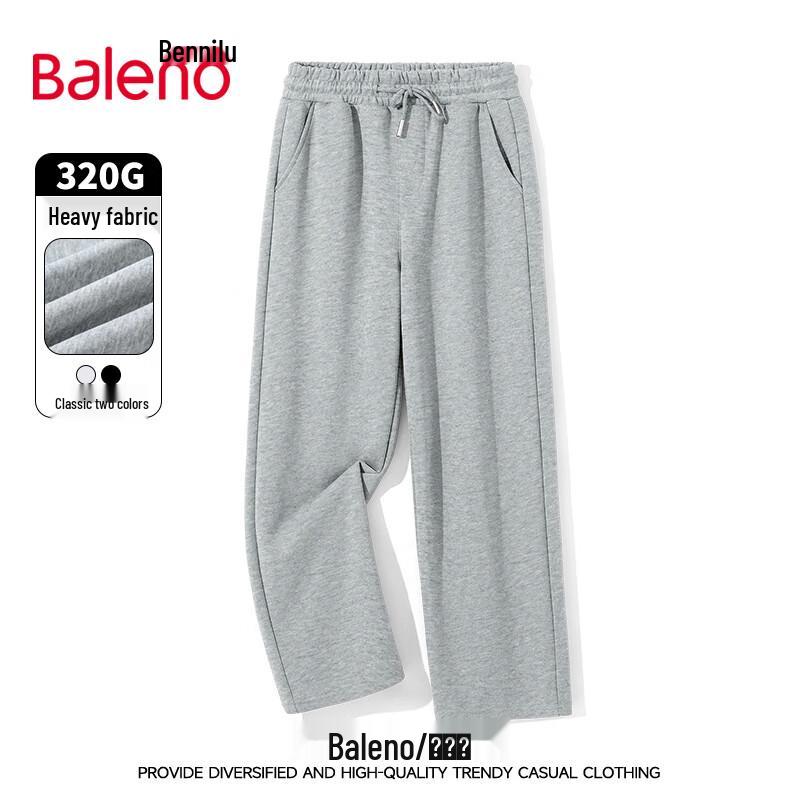 

Baleno Men s Heavyweight Knit Drawstring Straight-Leg Casual Trousers L