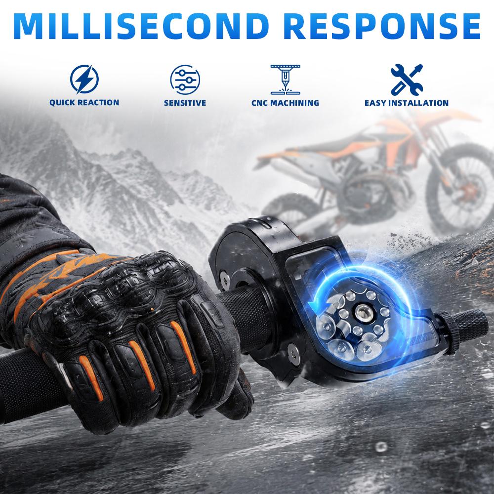 7/8''22mm Motorcycles Accelerator Handlebar Throttle Visible Twist Grip CNC Aluminum Universal For Dirt Pit Bike ATV Colorful Throttles 2