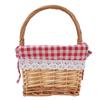 Picnic Basket Detachable Lining Vintage Spacious Capacity Hand Woven Basket for Camping Vegetable Picking