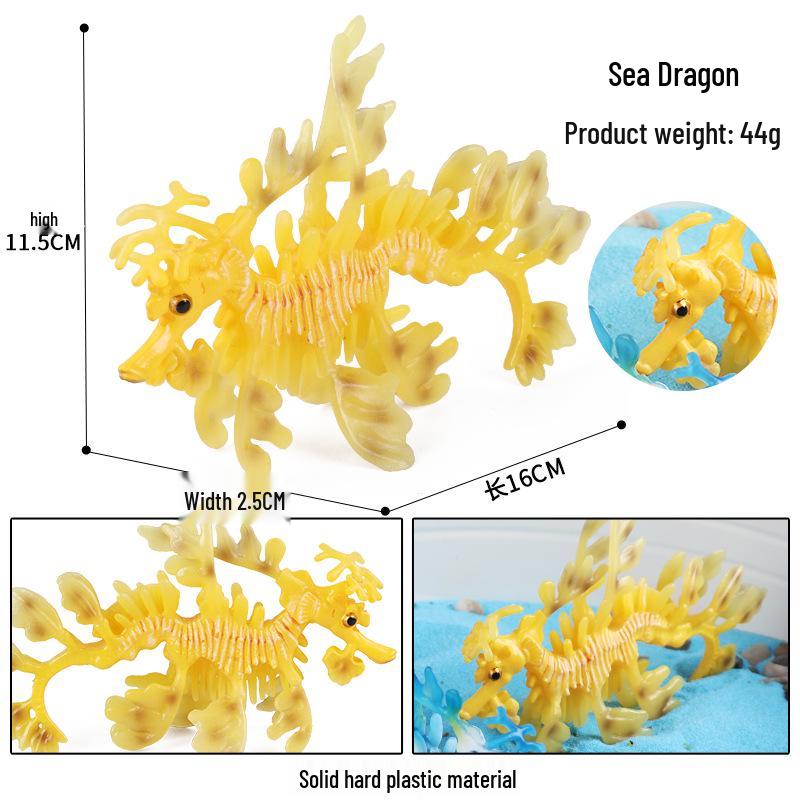Sea Dragon Leaf-Shaped Seahorse Model - Children s Educational Toy