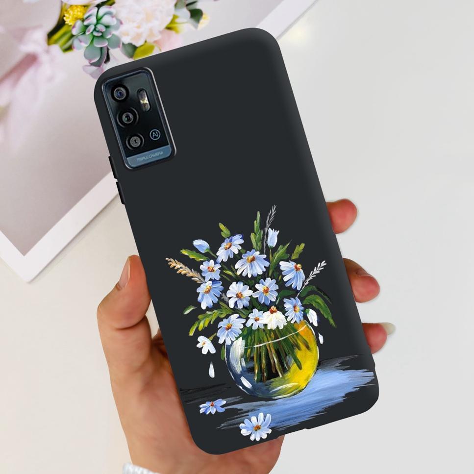 For ZTE Blade A71 6.52" Case Cartoon Dinosaur Football TPU Soft Silicone Cover For ZTE Blade A71 2021 A7030 Phone Cases Fundas
