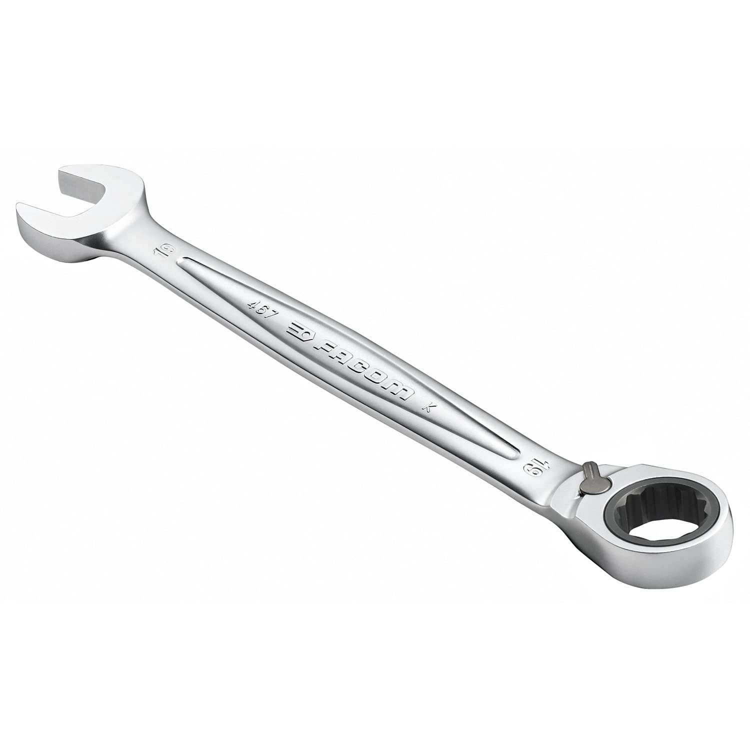 

FACOM Ratcheting Combination Wrench, 19mm, 467.19