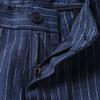 Menseye Blue Striped Artsy Men Casual Pants