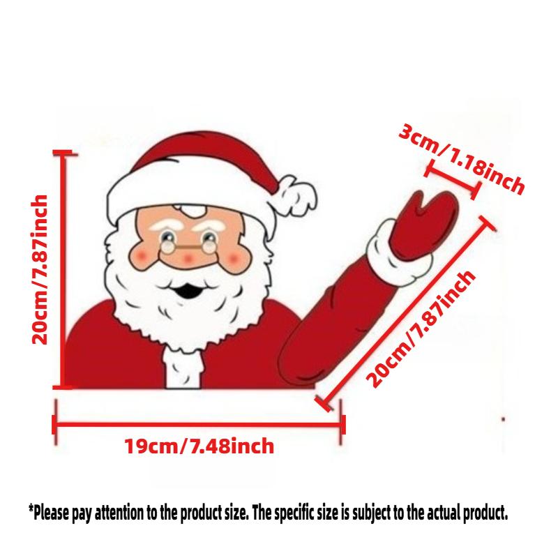 Christmas Car Sticker Wiper Sticker Creative Father Christmas Wiper Stickers Father Christmas, Car Rear Window Sticker