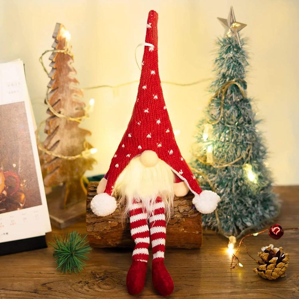 Hanging Christmas Luminous Gnomes Doll Decor Cartoon Christmas Gnomes Plush Toys Party Favors