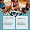 1Set DOWMOO 6-Player Flying Chess Board Game with Dual Dice Set Family Party Interactive Educatio