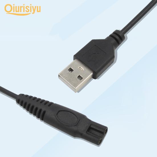 Elektrický holicí strojek USB nabíjecí zástrčka napájecí kabel