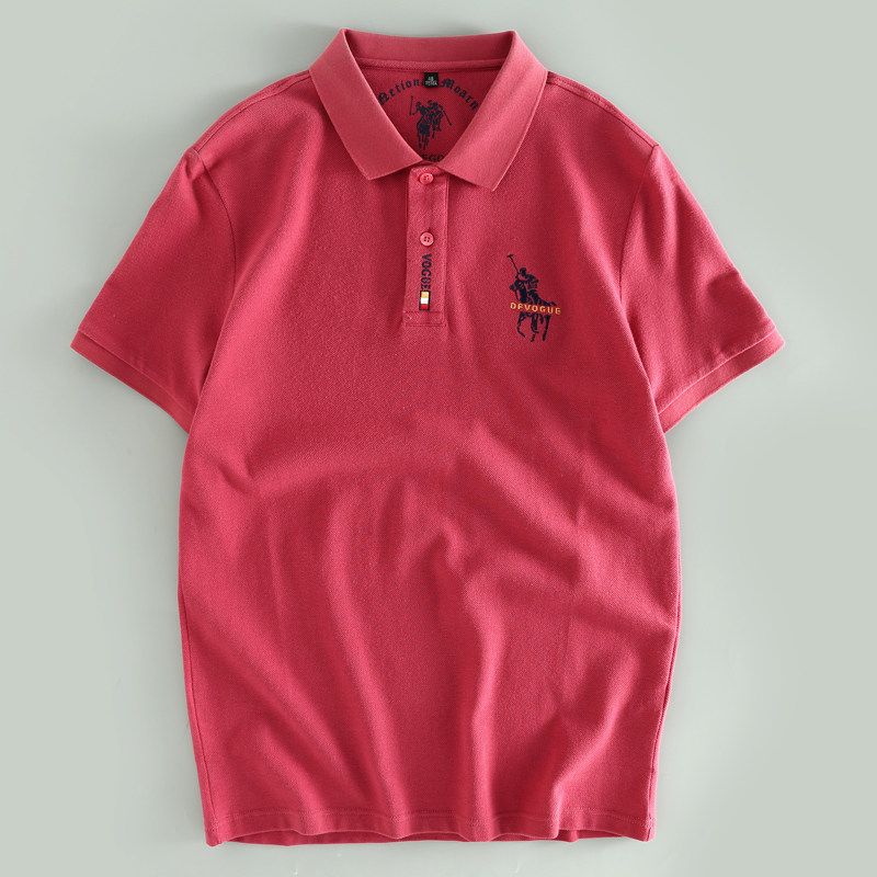 Odm Company Goods! Exported to Japan, Foreign Trade Surplus Polo Shirts, Casual Collared Shirts with Embroidery, Large Size Short-Sleeve T-Shirts
