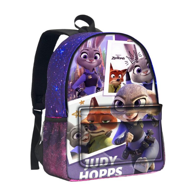 Zootopia School Backpack With 3d Starry Sky Pattern And Large Capacity For Students