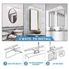 Azhien lampe pour miroir led salle de bains 10w 820lm,400mm blanc froid 6000k lampe miroir 230v ip44 3 en 1 salle de bain lumiere