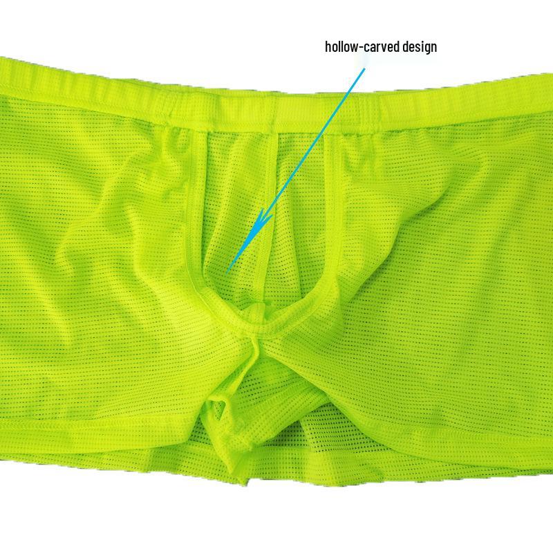 Ademende Nylon Boxer Briefs voor Mannen in de Zomer: Modieus, Comfortabel, Sexy, Middelhoge Taille, High-End Zacht C2-12
