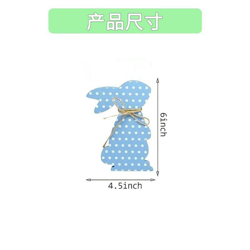 Neuer Osterhase Holzanhänger Kreativer Hase Tischdekoration Handwerk Heimdekoration Osterparty Geschenk