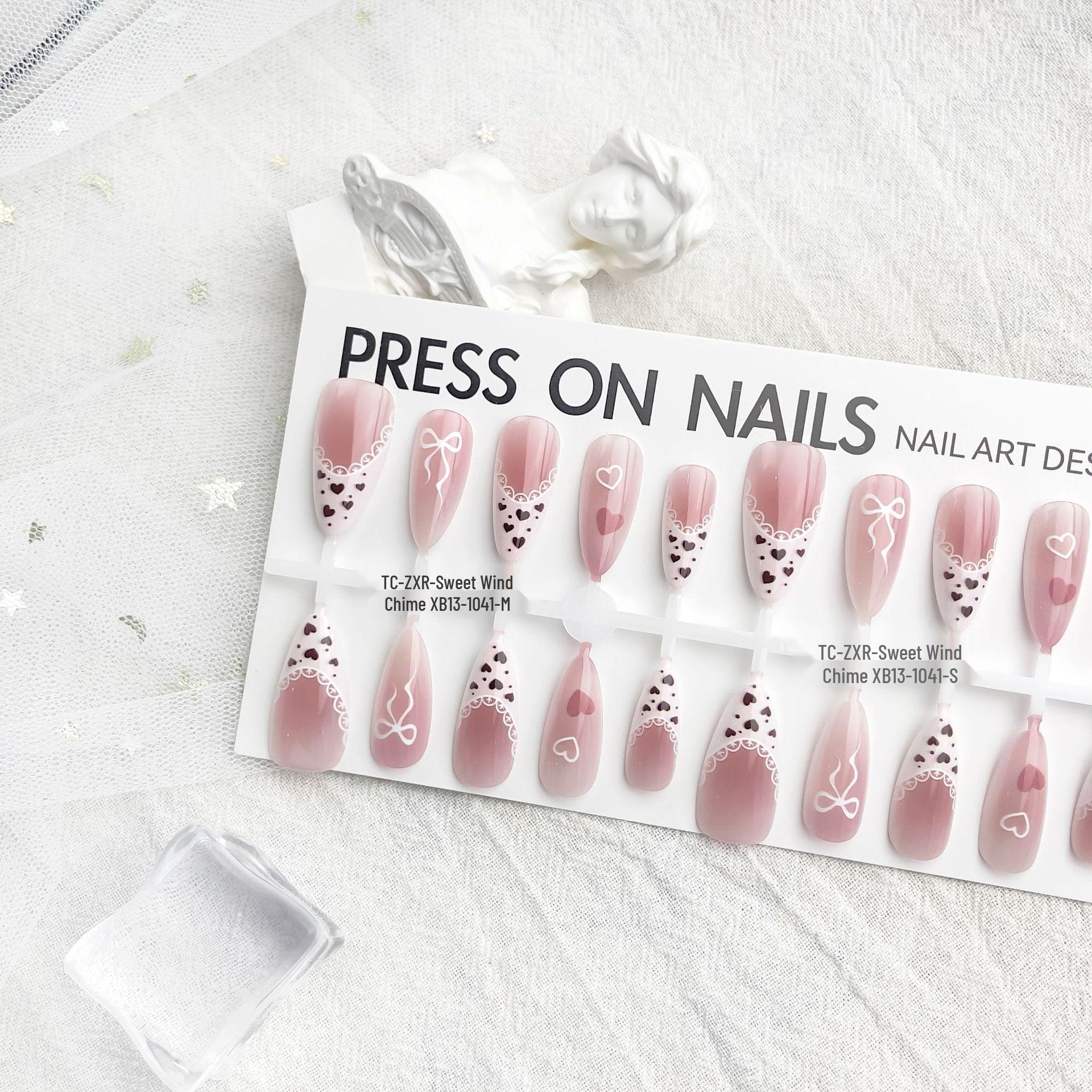 

Миндаль Французское Сердце Готовые Наклейки для Ногтей - Сладкий и Крутой Стиль Нейл-Арт No Top Coat / MSXS / 30 Pieces