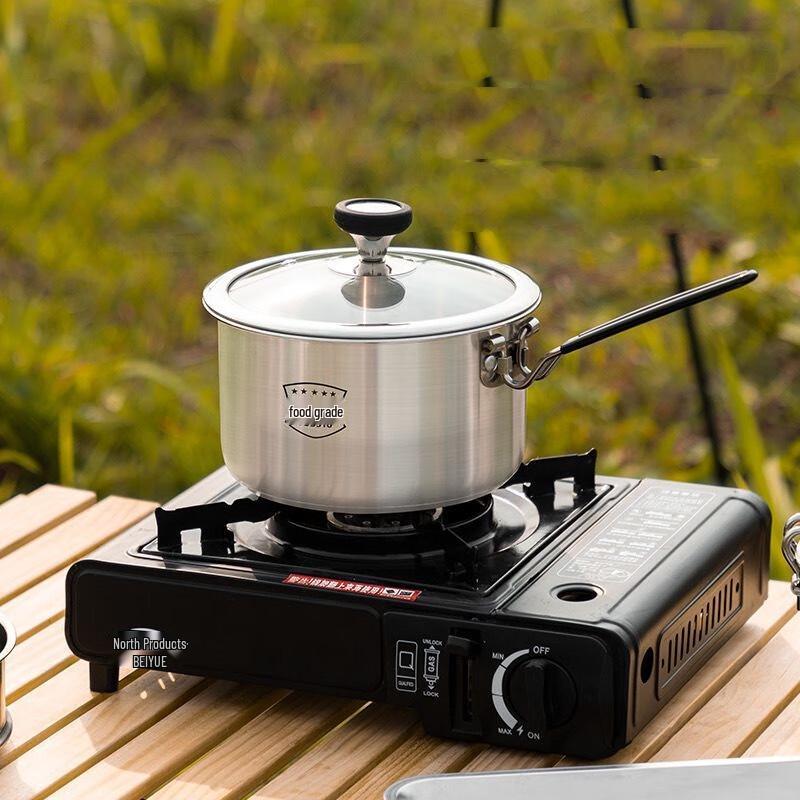 Wutuo Camping Fry Pan and Pot with Lid