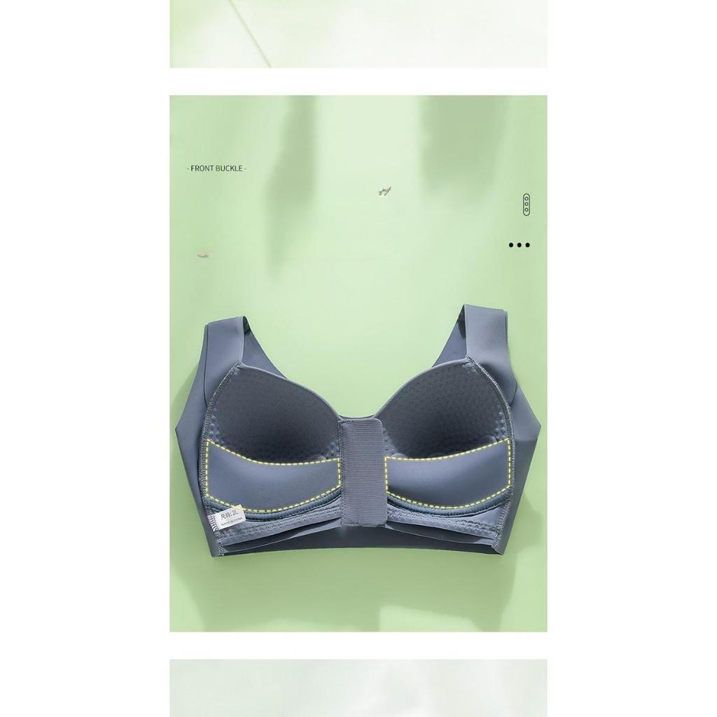 Plus Size Front Clasp Bra with Wide Straps for Women - Comfortable and Supportive Design