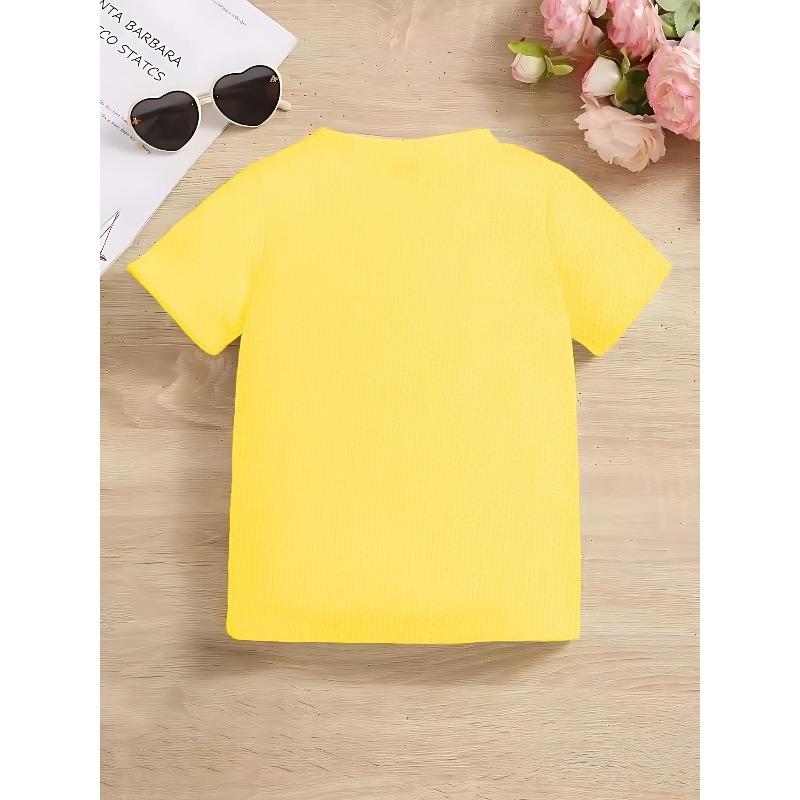 Boys Farm Animal Print Crewneck Summer Short Sleeve T-Shirt
