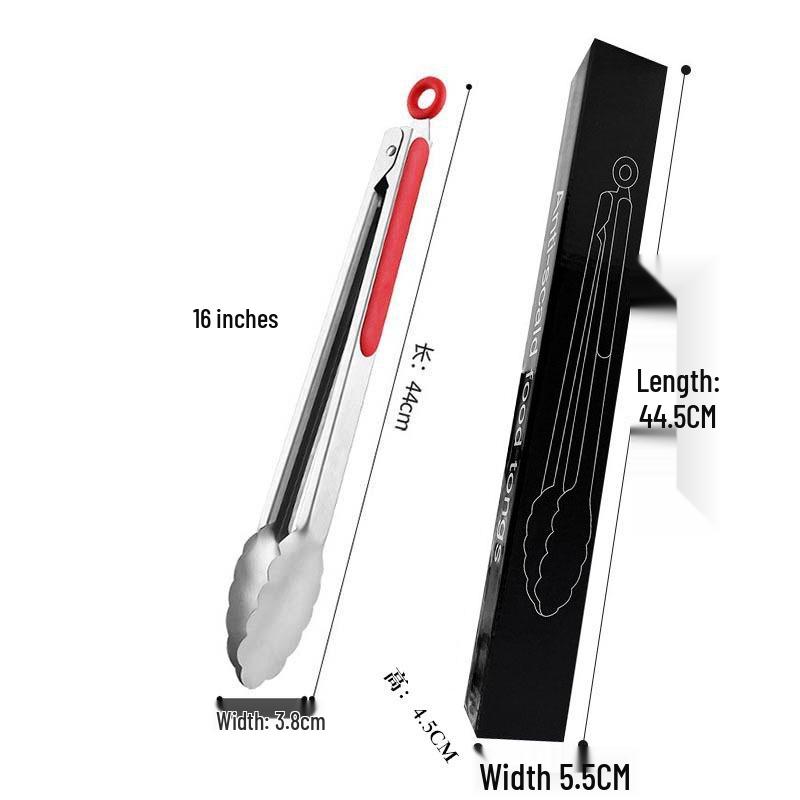 Stainless Steel Multi-Functional Kitchen Tongs for BBQ, Roasting & Baking - Free Shipping