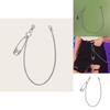 Pin Stainless Steel Pants Chain For Women With Lobster Clasp Punk Waist Accessory
