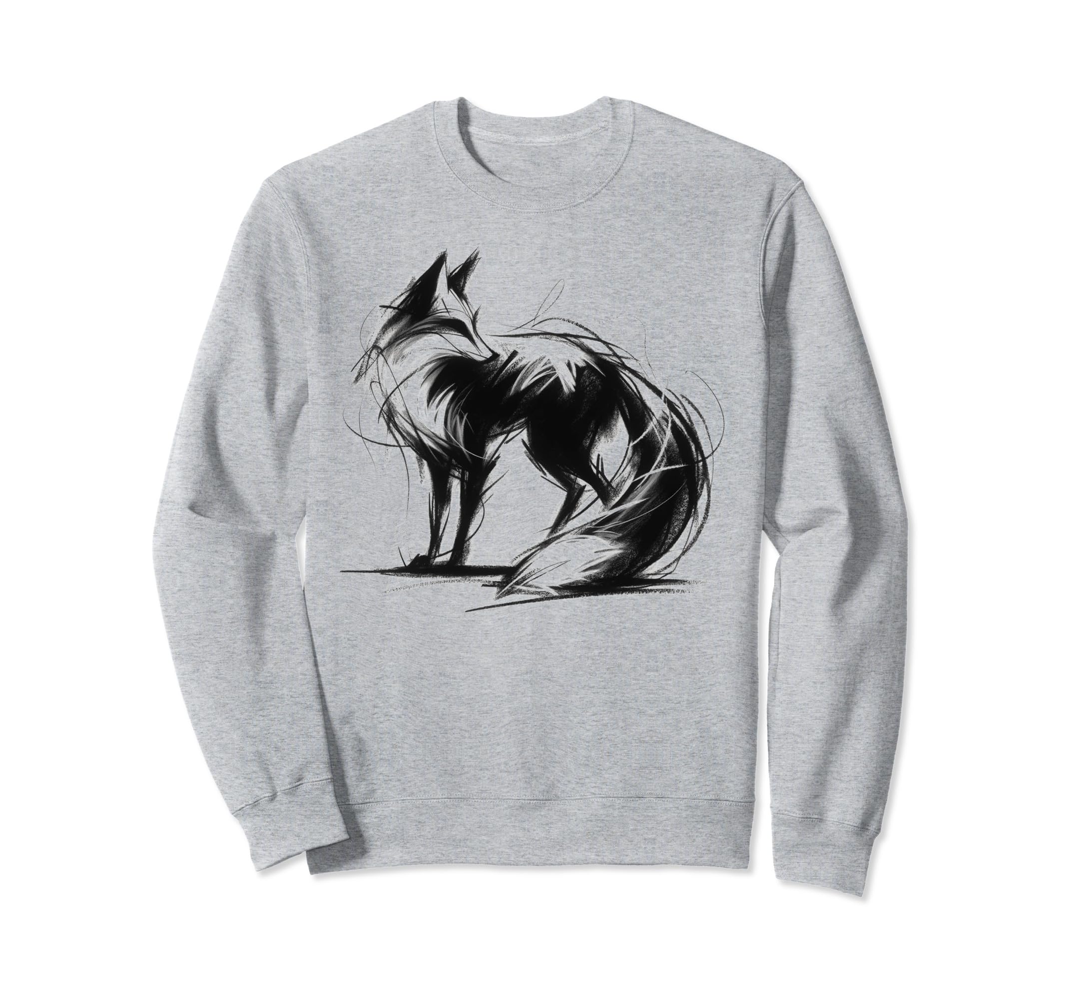 

Черный и угольный свитшот костюма лисицы для любителей животных