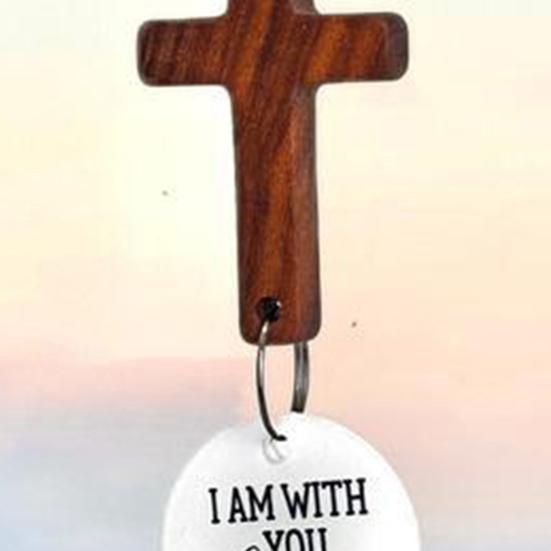 Hölzerner Segensanhänger Auto Rückspiegel Hängeornament Religiöser Dekorananhänger Geschenk für geliebte Menschen