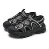 FILA Fluid 5 Sandals Cat Paw Casual Retro Beach Sandals Women sandals Black Gray F12W522401FBA