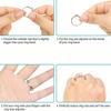 8pcs Pack Plastic Ring Size Adjuster Pads - Invisible Ring Sizer Reducer for Loose Rings-Comfortable &Secure