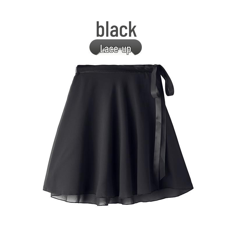 Mädchen Chiffon Elastischer Tanzrock – Leichte Übungskleidung