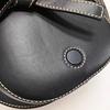 [Pre-Owned] Gate Mini Saddle Bag Black Leather Waist Bag Chest Bag Gold Hardware - Very Good #1J3OY6J