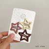 3/4Pcs/Set Women Girls Fashion Coffee Color Geometric Star Ornament Hair Clips Adult Sweet Hairpins Female Cute Hair Accessories
