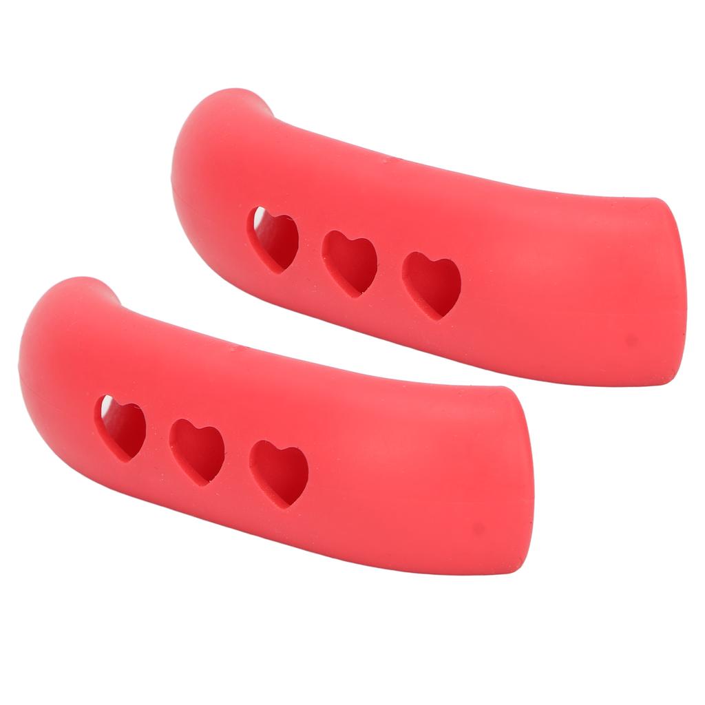 2pcs Silicone Pot Grip Handle Sleeve Heat Resistant Prevent Scald Insulated Hot Handle Holder Cover