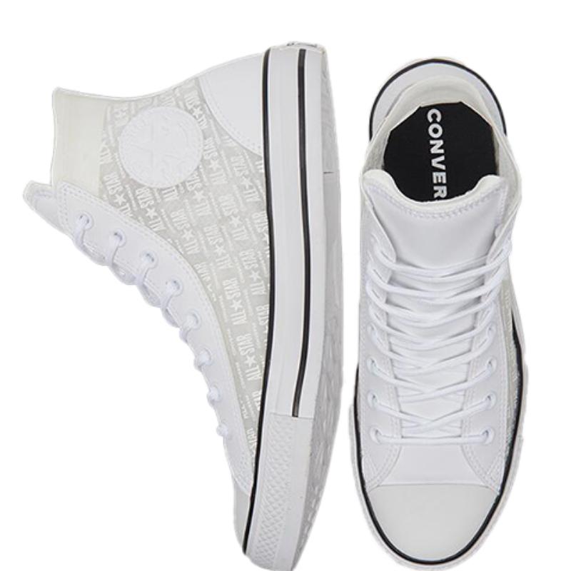 Converse Chuck Taylor All Star Trendy Versatile Comfortable High-Top Canvas Unisex White & Black