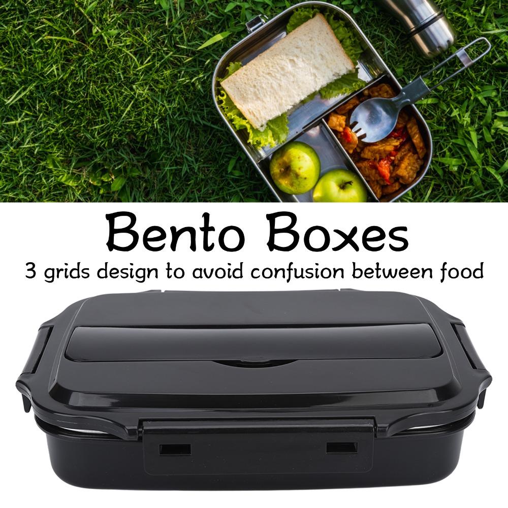 1.2L Leakproof Lunch Box 304 Stainless Steel Bento Lunch Box Insulated Lunch Box  For Office