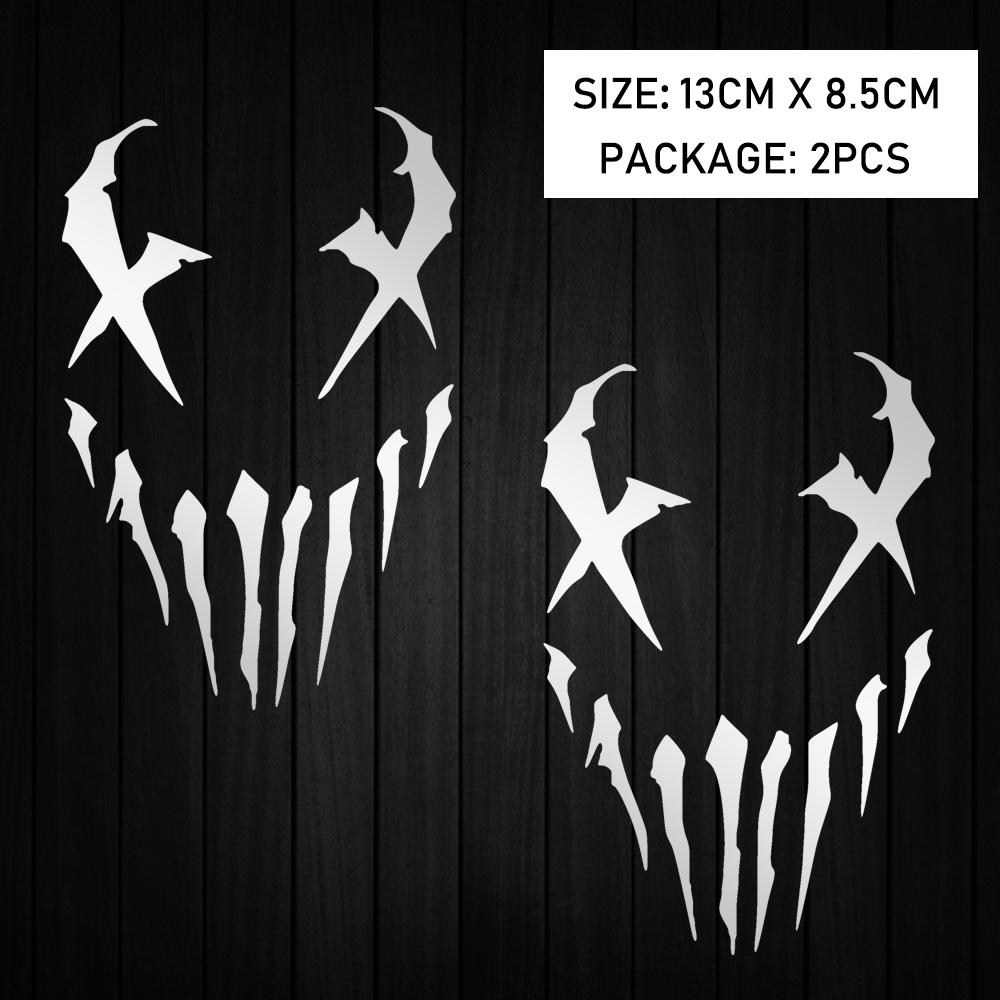 Motocyklové nálepky Reflexní nálepka na auto Vzor ďábla Nálepky Dekorace Moto Karoserie Čelní sklo Helma Pro Honda CB650R XADV