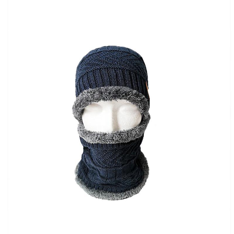 Winter Fleece-Lined Knit Hat & Scarf Set