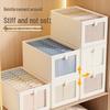 Oxford Cloth Lidded Storage Box with Window - Dustproof Closet Organizer
