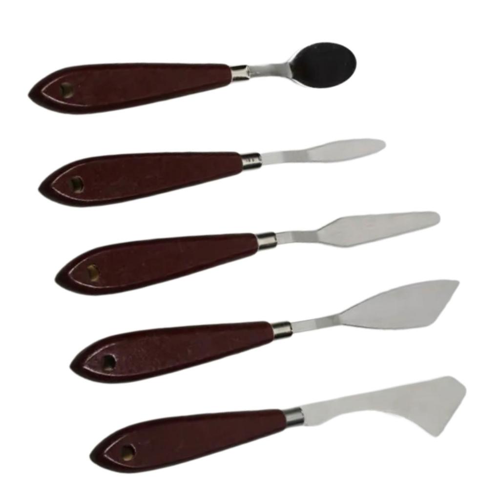 5 Pcs Palette Knife Set Painting Spatula Set Palette Knife Painting Tool Painting Supplies for Artists Enthusiasts Students