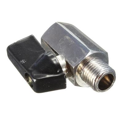 Válvula de bola 1//4/" BSP Macho Hembra Compresor de Aire para Manguera Mini Válvula de bola