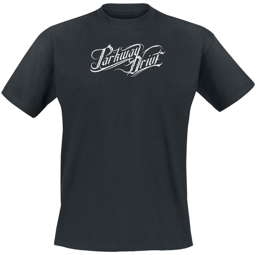 Parkway Drive Gothic Script Logo Print Cotton TShirt Metalcore Streetwear Unisex Crew Neck Short Sleeve Tee