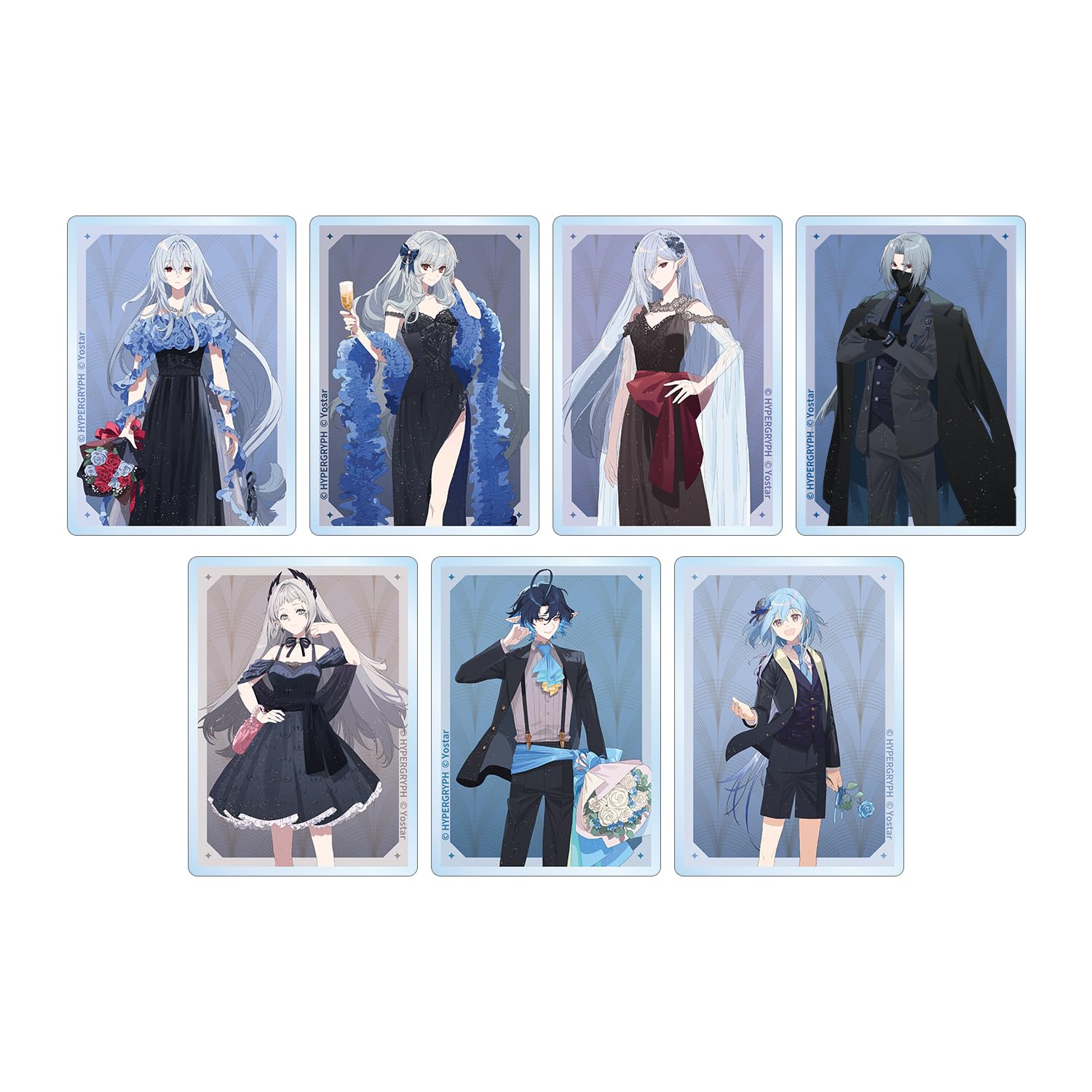 

Arknights Торговые акриловые карточки Коробка из 7 шт. Версия «Нарядись»