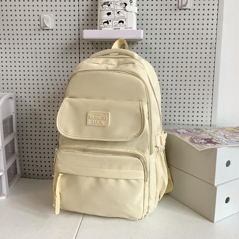 Schoolbag Japanese ins Backpack College Wind Large Capacity Multi-compartment Lightweight Middle School Student School Bag College Student Travel