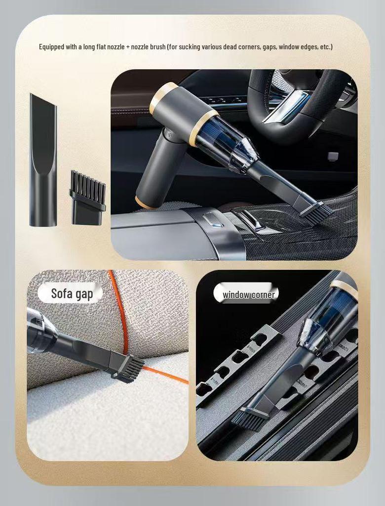 Dual-Use Wireless Mini Car & Home Vacuum Cleaner with Suction and Blowing Functions