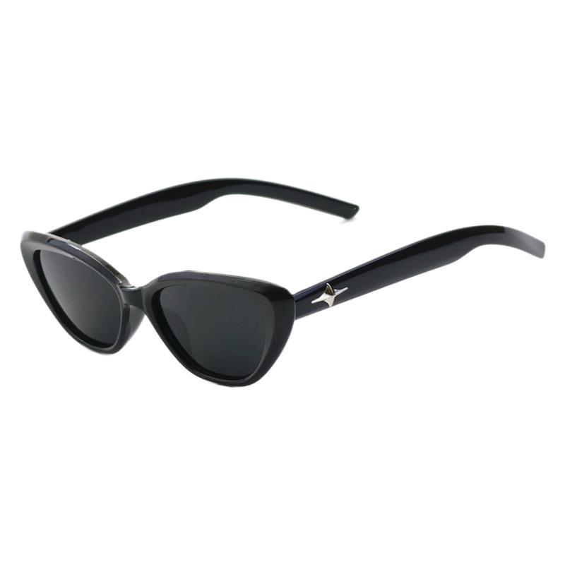 Star Cat Eye Sunglasses Hot Sunglasses Women'S High-End Sense Retro Small Frame Sunshade Glasses Men