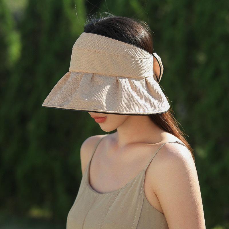 

Летняя модная шляпа рыбака Duckbill, женская большая окружность головы, подходящая по цвету, закрывающая лицо, повседневная универсальная шляпа с пустым верхом и хвостиком One Size