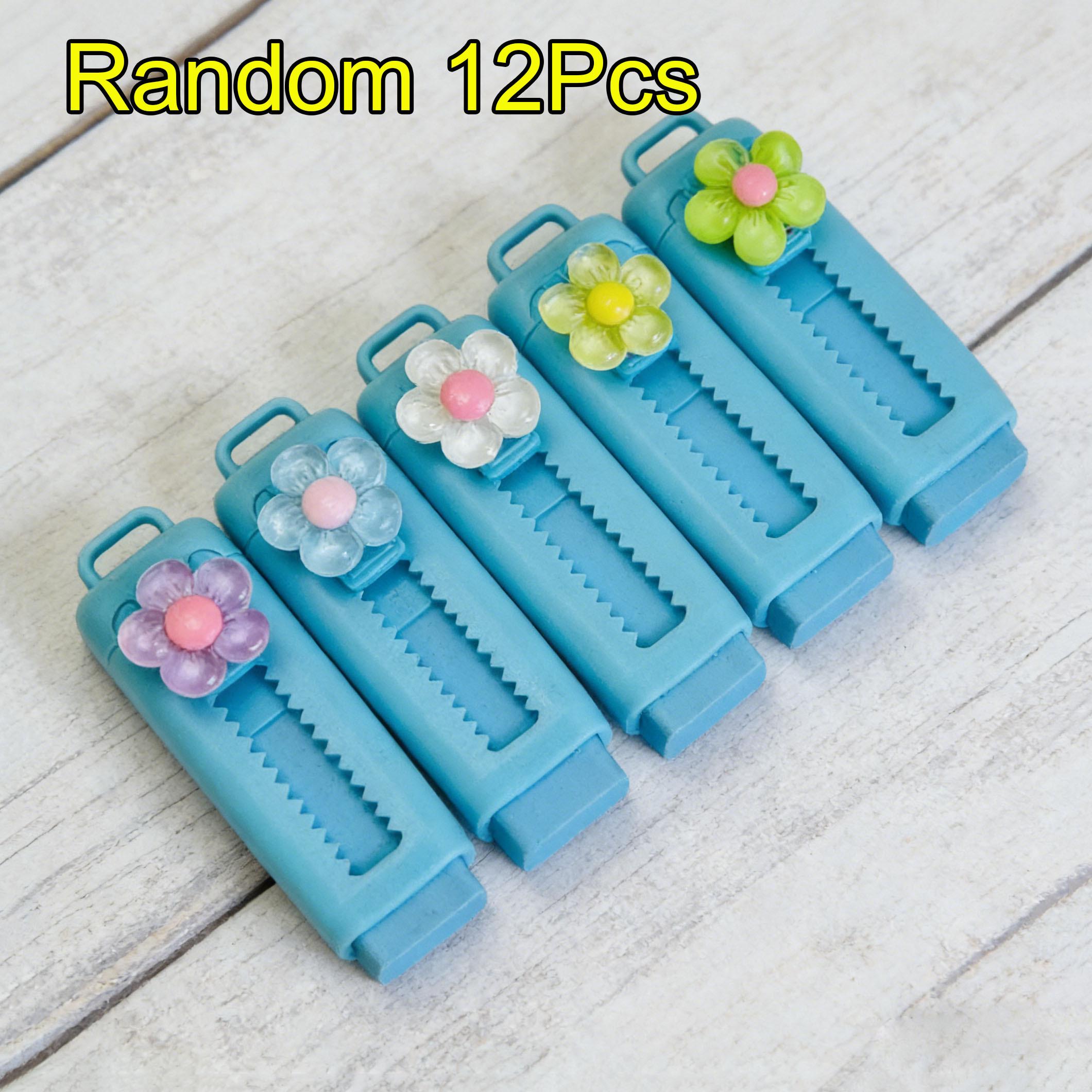 

12Pcs Retractable Eraser Sliding Push-pull Expandable Eraser School Office Home Learning Supplies Portable Shaftless Eraser Random style 12Pcs