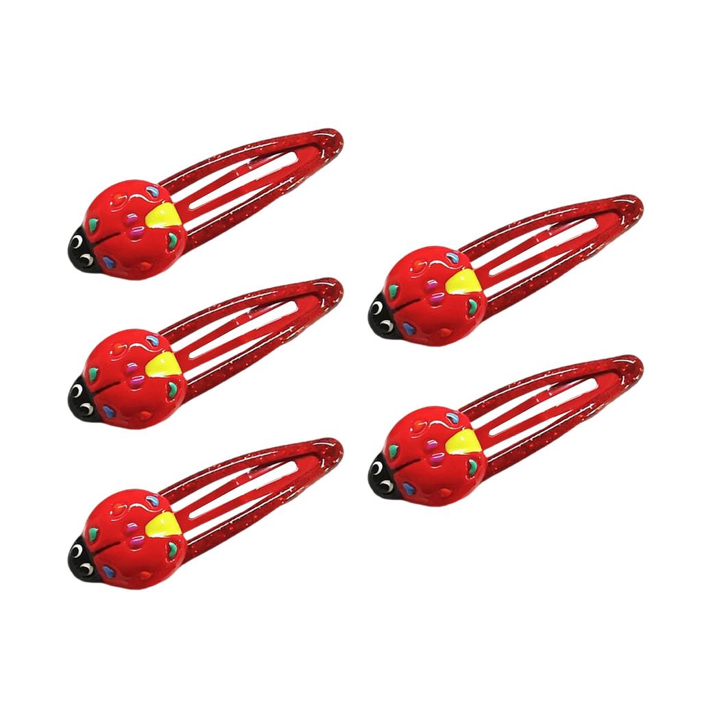 Lovely Ladybug Hair Clip Durability Alloys Hairpins Stylish Hair Barrettes for Stage Performances Hair Accessories
