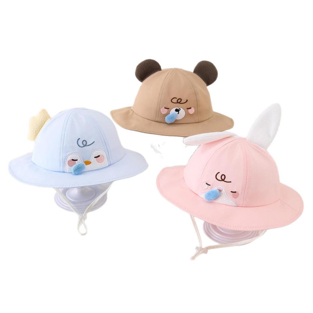 2026 Spring Children's Wide Brim Cartoon Sun Hat - Super Cute, Lightweight Sun Protection for Boys and Girls