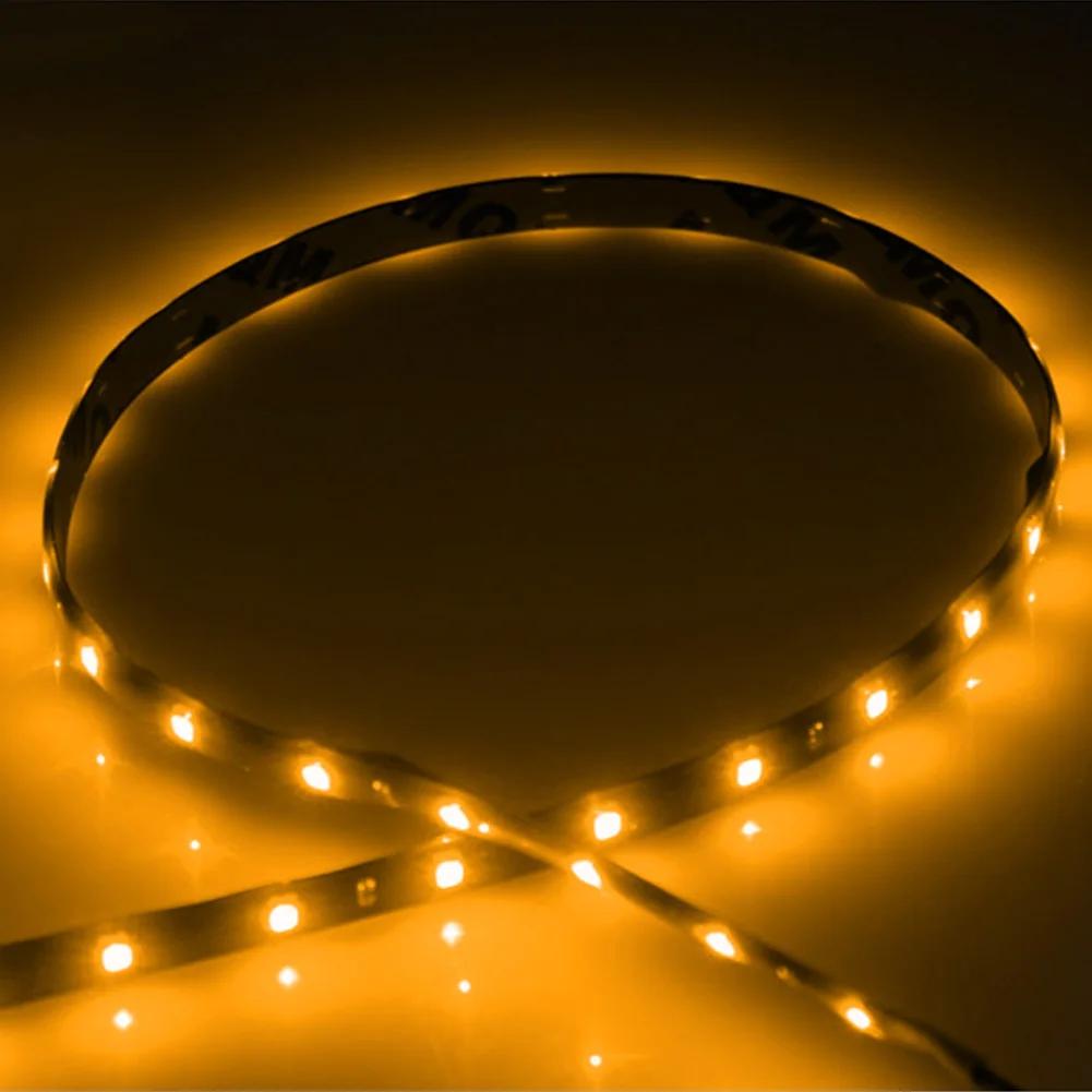30cm mașină flexibilă LED bandă lumină 5LED impermeabil motor bar șir zi rulare bandă LED lumină ambientală atmosferă lămpi