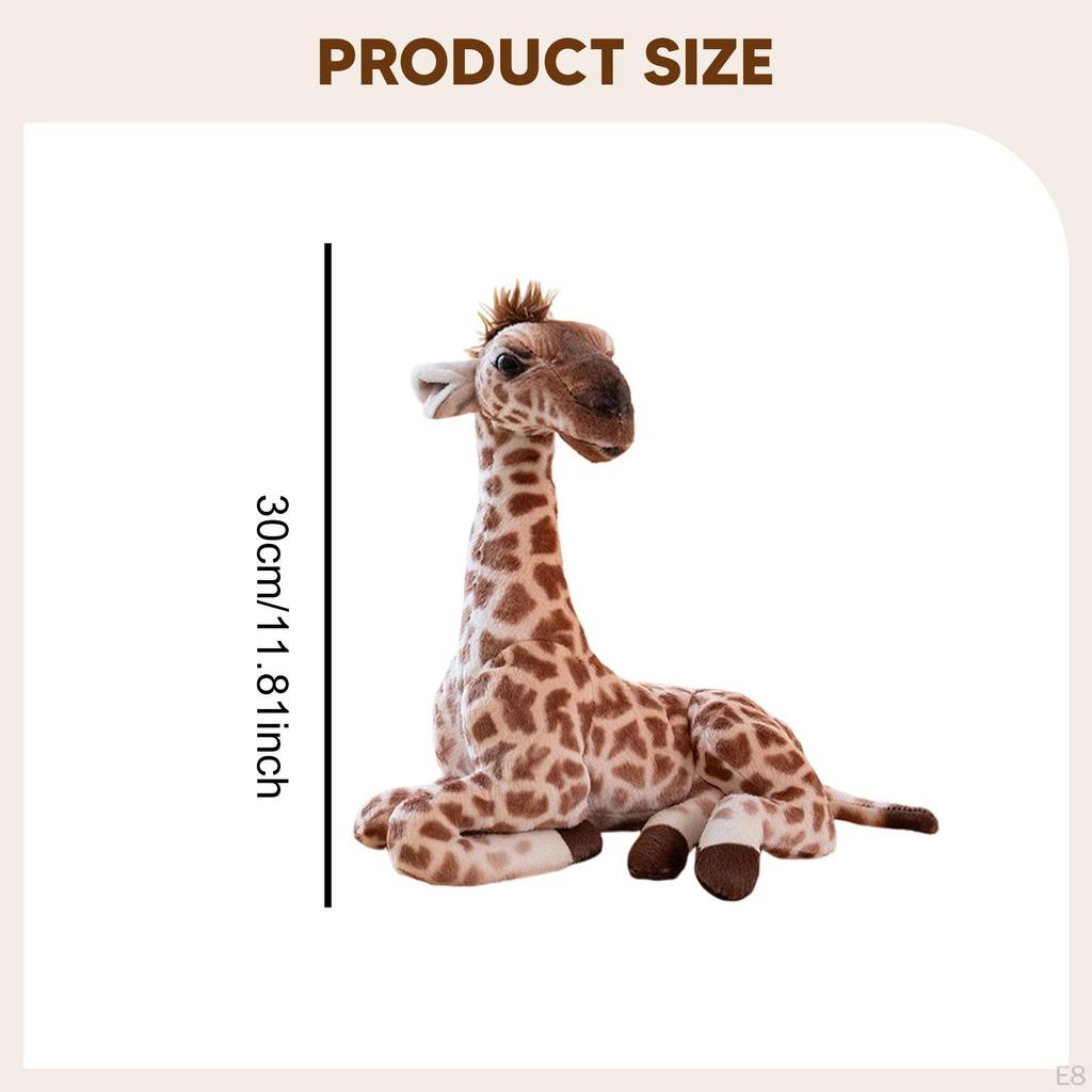Giraffe Birthday Gift Stuffed Animal Cartoon Ornament Doll for Car Sofa Room Home Decor