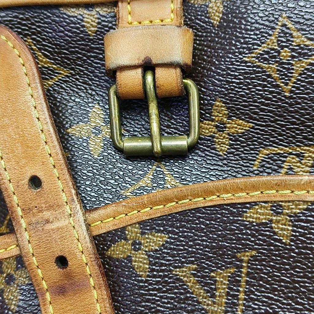 [Pre-Owned] Monogram Saumur 30 Iconic Classic Logo Print Adjustable Shoulder Strap Canvas And Leather Messenger Bag - Fair #1967VAX